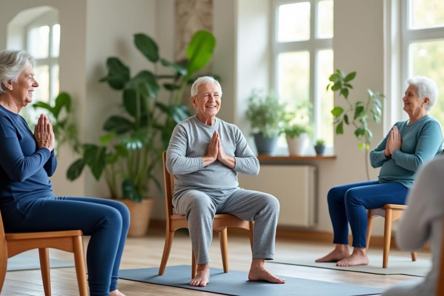 Yoga sur chaise pour seniors : exercices doux et vidéos gratuites
