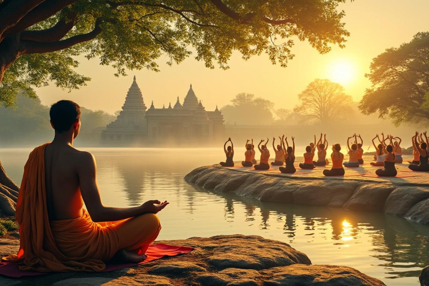 Les origines du yoga, de l&rsquo;Inde ancienne à sa diffusion en Occident
