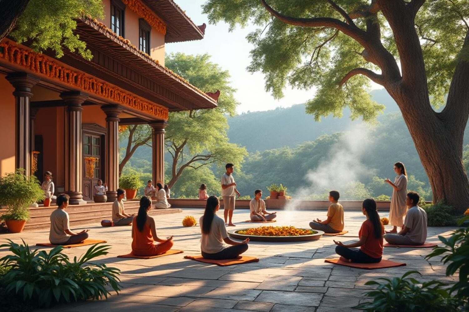 Vivre dans un ashram en Inde : à quoi s&rsquo;attendre et comment choisir