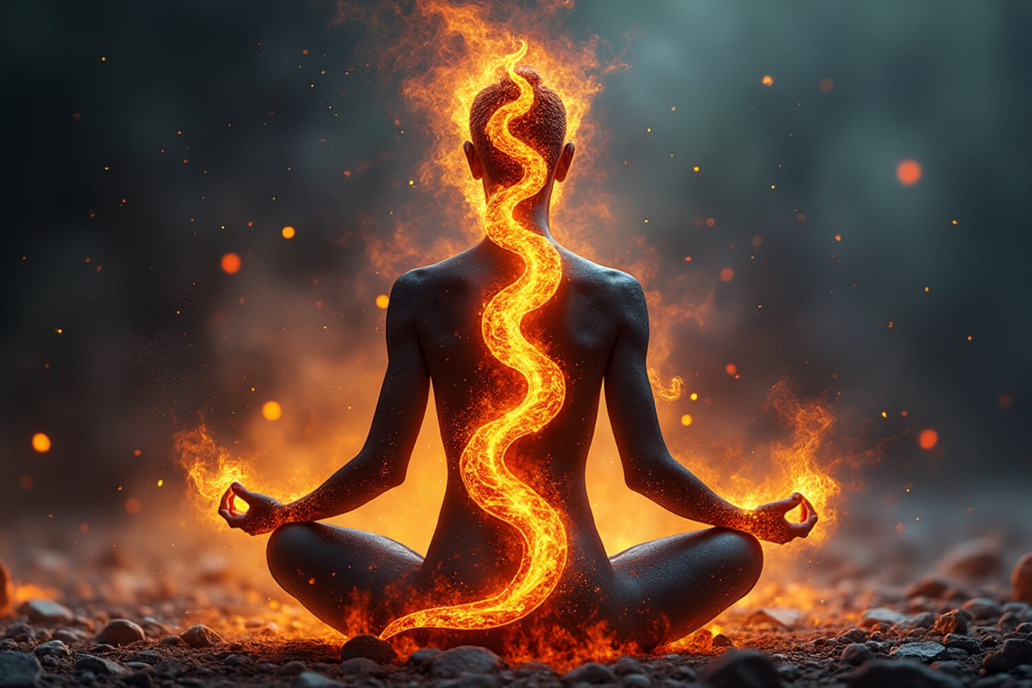 Pourquoi la kundalini est-elle représentée par un serpent de feu ?