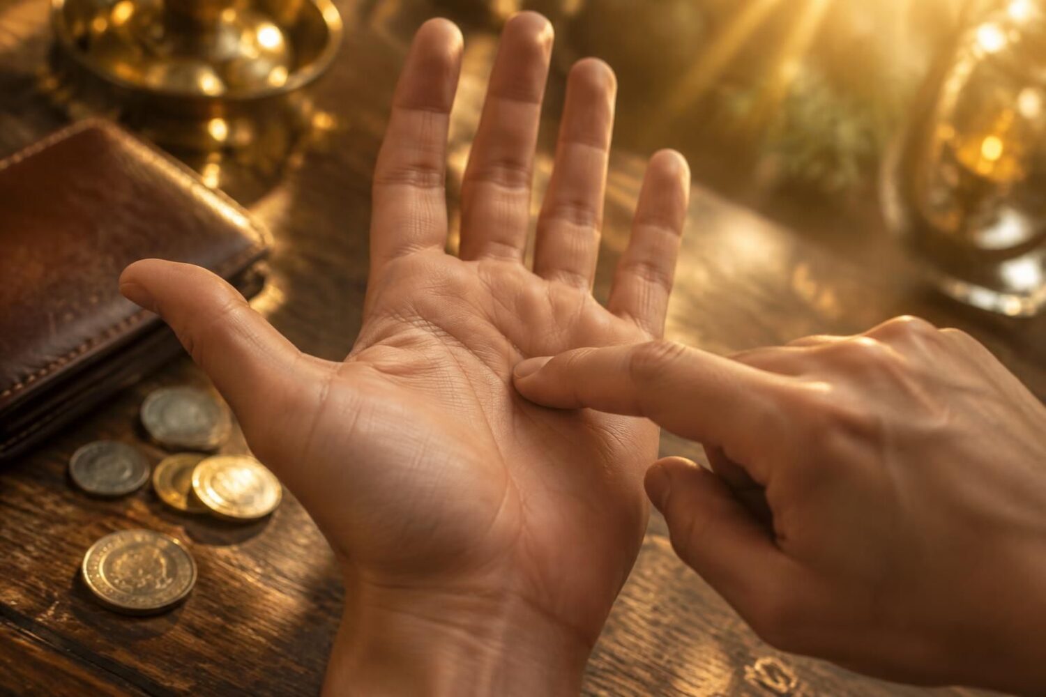 Paume de la main qui gratte : signification spirituelle, superstition et argent